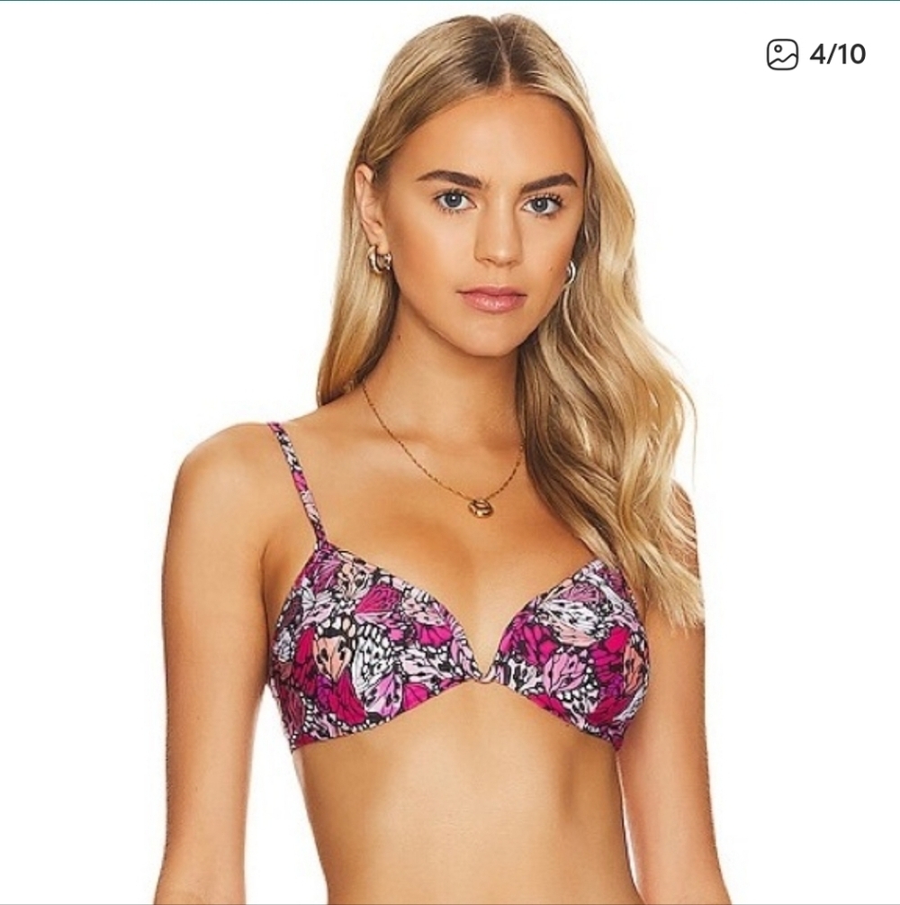 L*SPACE Helena Bikini Top Butterfly Wings 'N Things